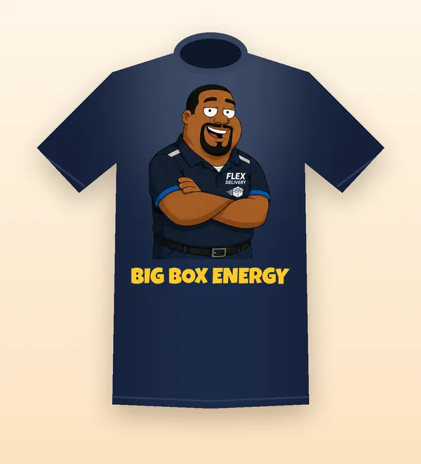 Big Mike tee on navy