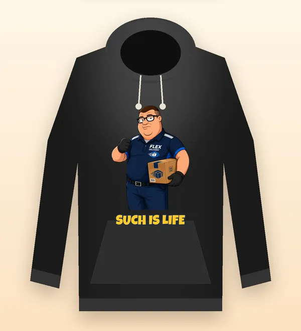 Easy Frank hoodie in black
