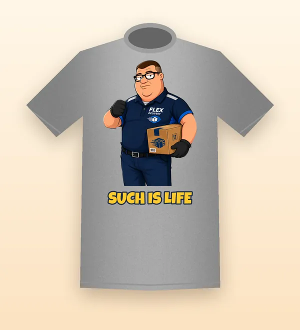 Easy Frank tee on heather gray