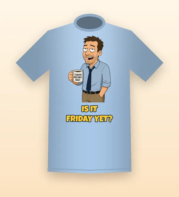 Stevie tee on light blue